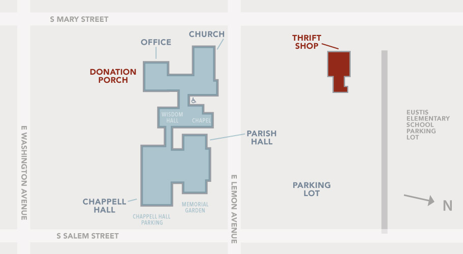 Thrift and donation drop off locations